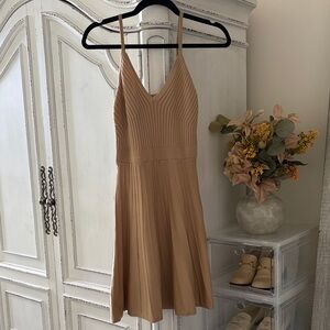 NWT Express Tan Sleeveless Dress